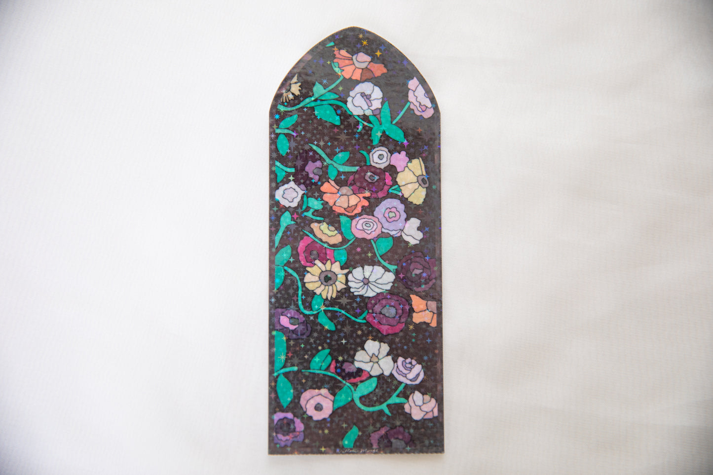 Surprise Song Piano Pattern Stained Glass Bookmark