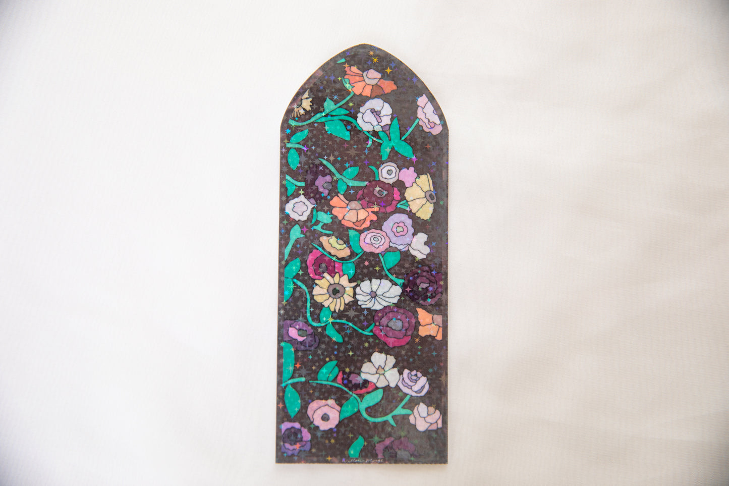 Surprise Song Piano Pattern Stained Glass Bookmark