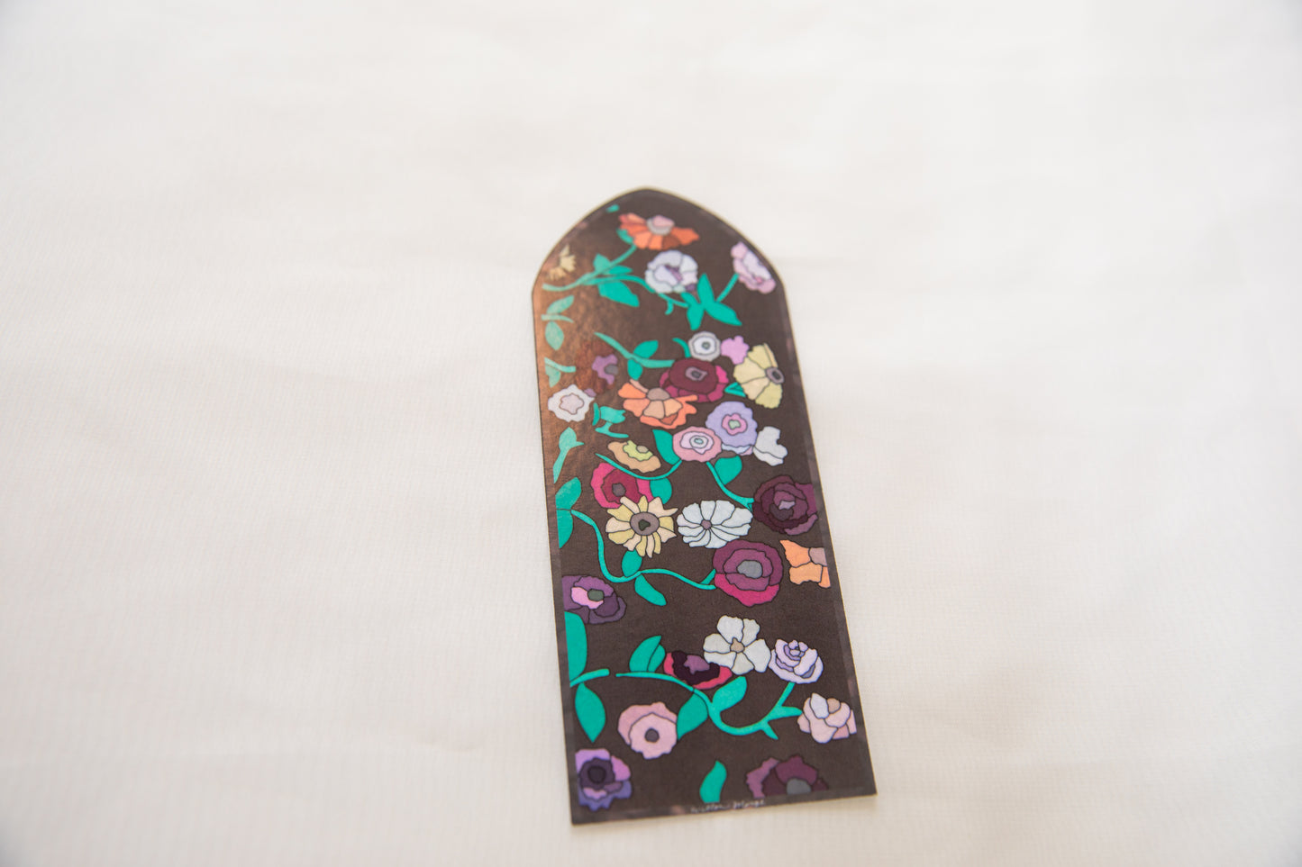 Surprise Song Piano Pattern Stained Glass Bookmark