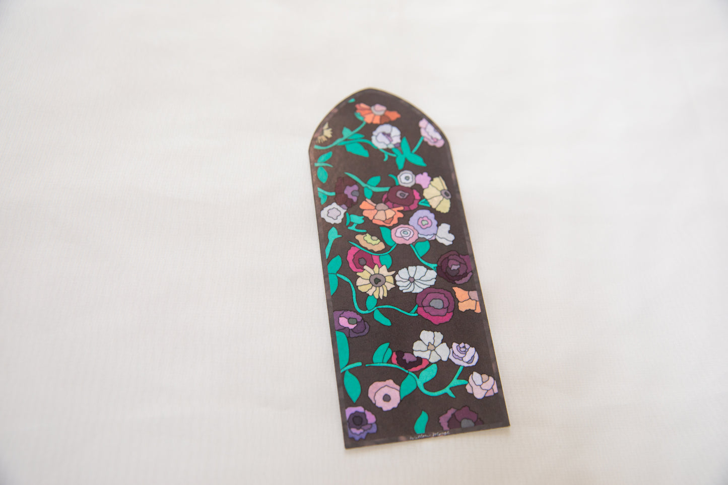 Surprise Song Piano Pattern Stained Glass Bookmark