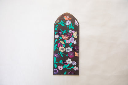 Surprise Song Piano Pattern Stained Glass Bookmark