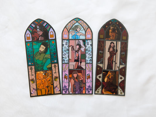 Showgirl Stained Glass Bookmark Vault