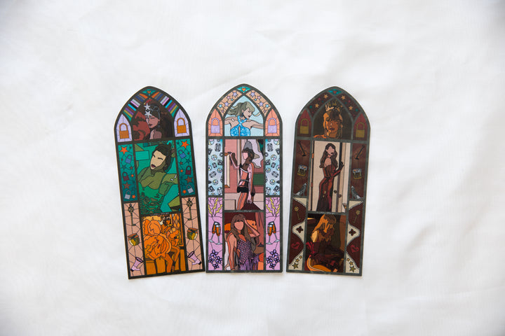 Showgirl Stained Glass Bookmark Vault