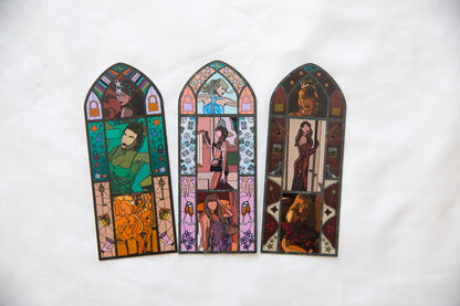 Showgirl Stained Glass Bookmark Vault