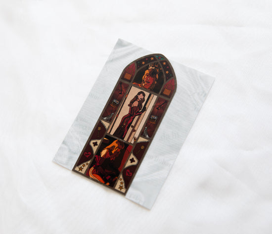 Showgirl CANCELLED! Stained Glass Fridge Magnet