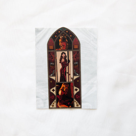 Showgirl CANCELLED! Stained Glass Fridge Magnet