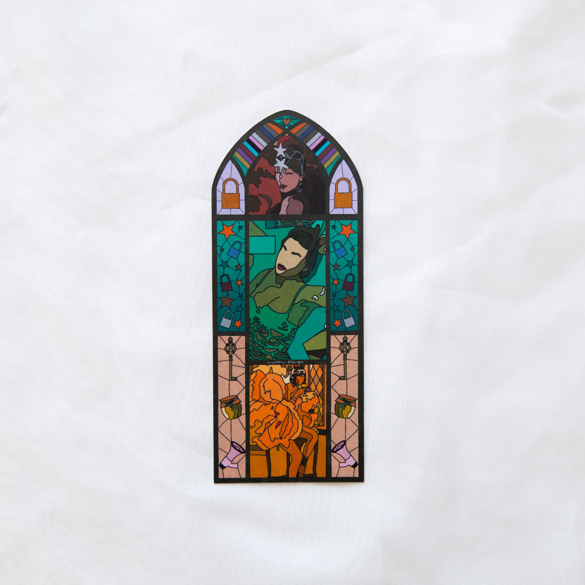 Showgirl (OG) Stained Glass Bookmark