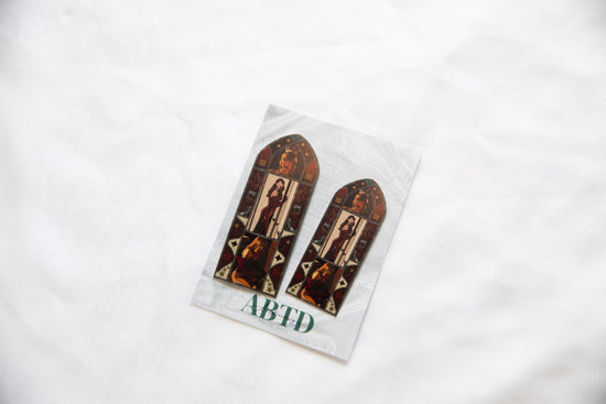 Showgirl CANCELLED! Stained Glass Sticker