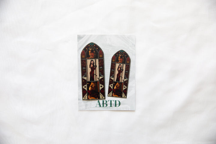 Showgirl CANCELLED! Stained Glass Sticker