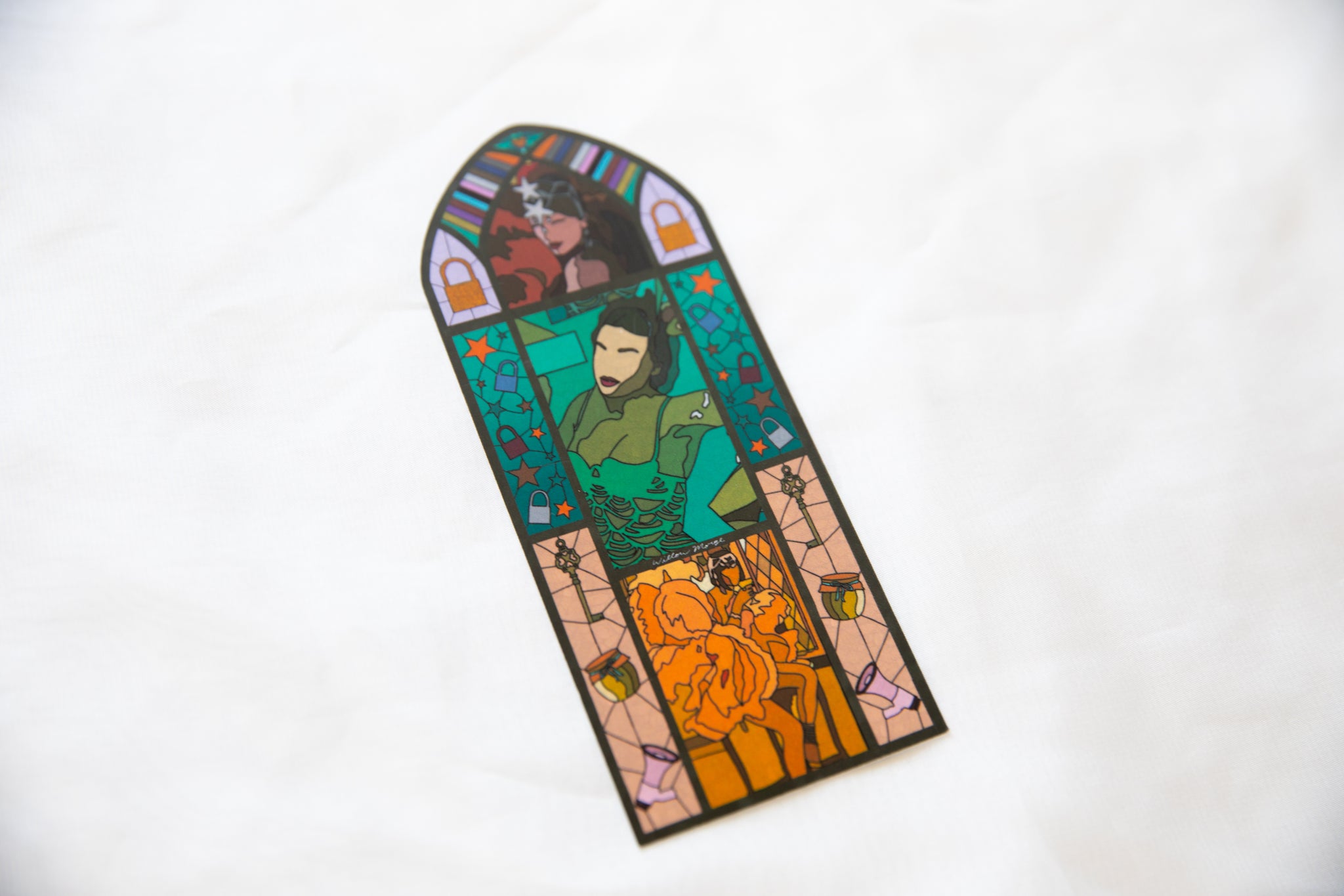 Showgirl Stained Glass Bookmark Vault