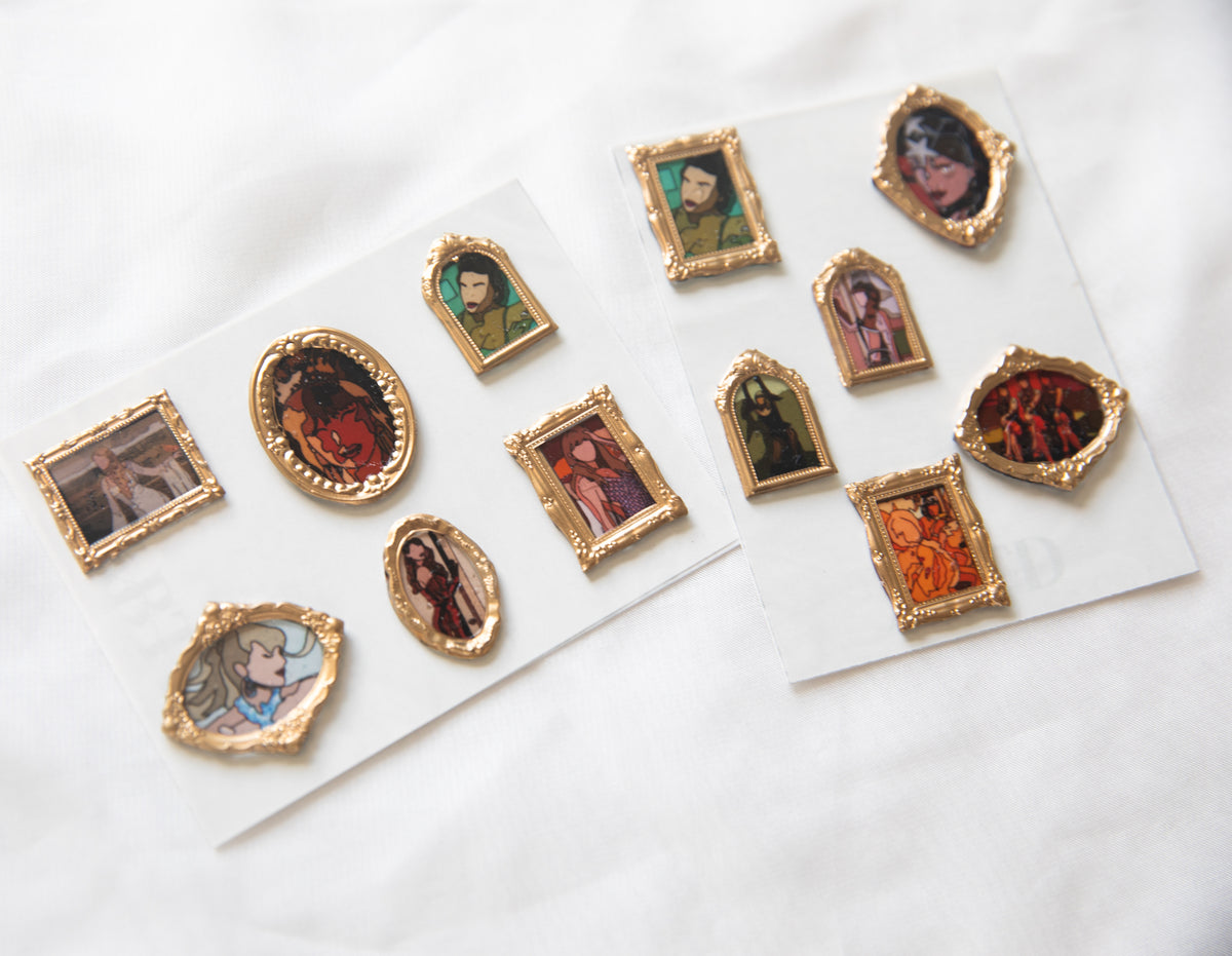 Showgirl Gold Frame Wax Seal Stickers & Magnets