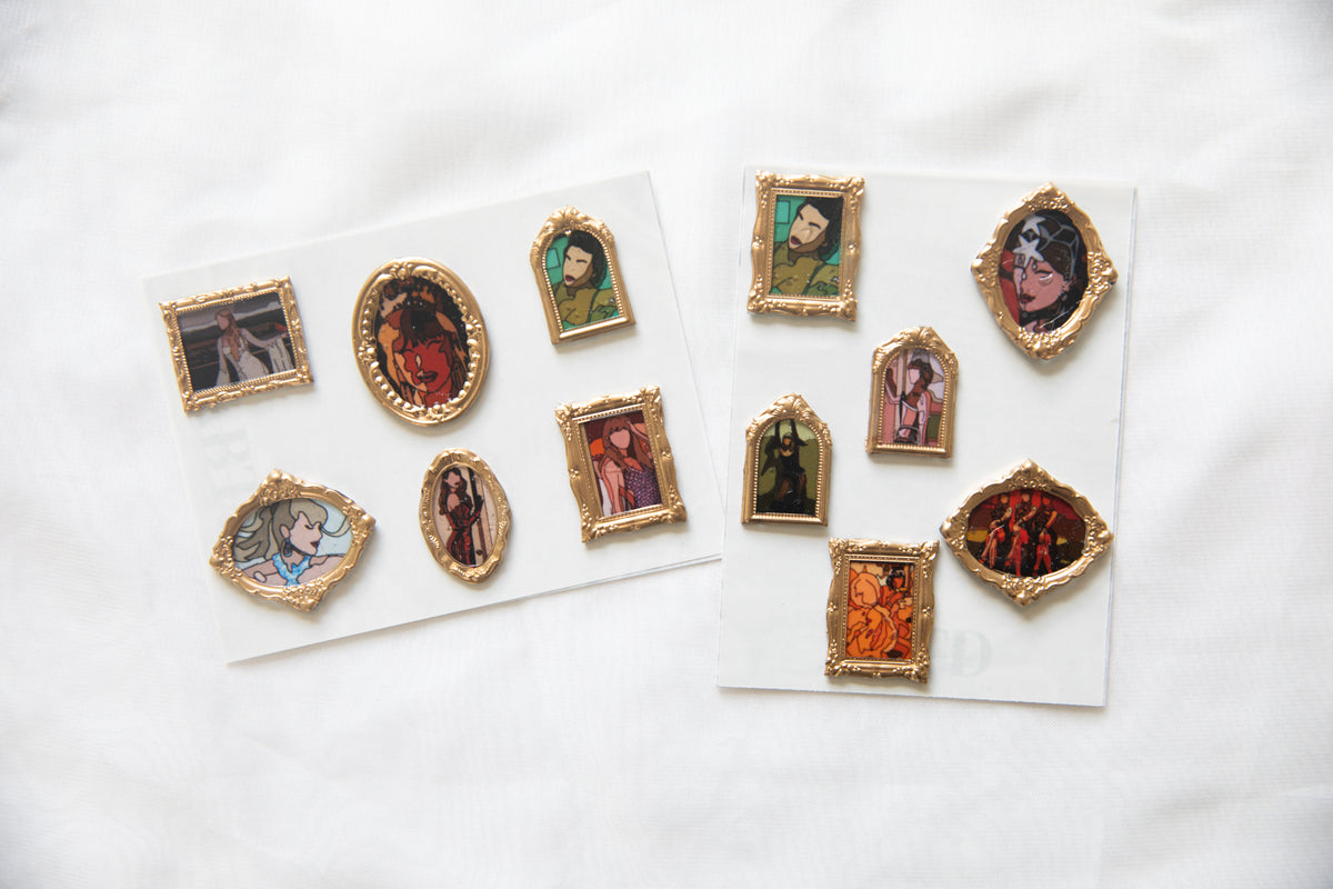 Showgirl Gold Frame Wax Seal Stickers & Magnets