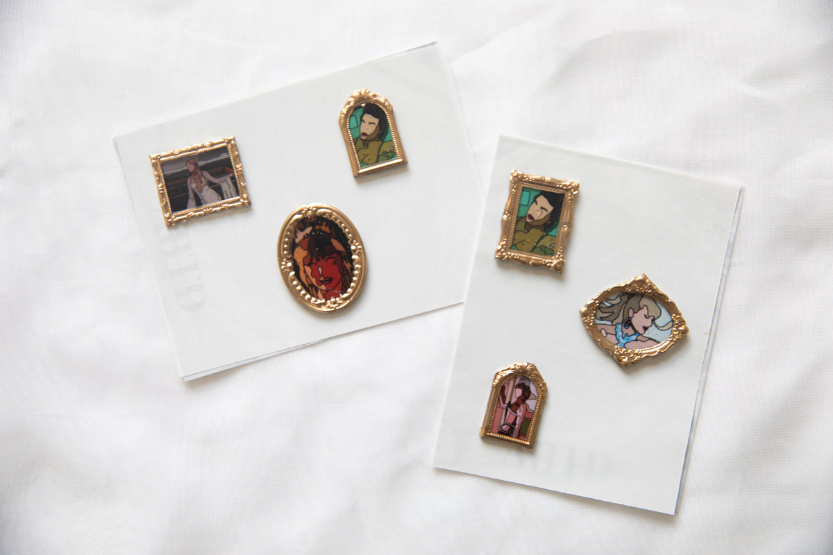 Showgirl Gold Frame Wax Seal Stickers & Magnets