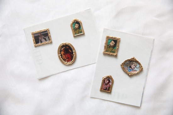 Showgirl Gold Frame Wax Seal Stickers & Magnets