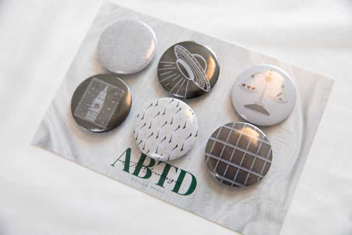 Tortured Poet Button Magnet Set