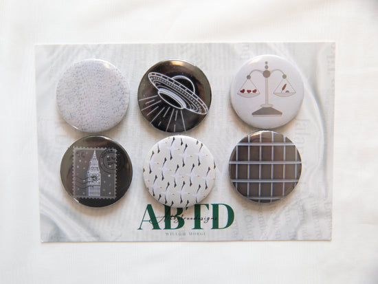 Tortured Poet Button Magnet Set