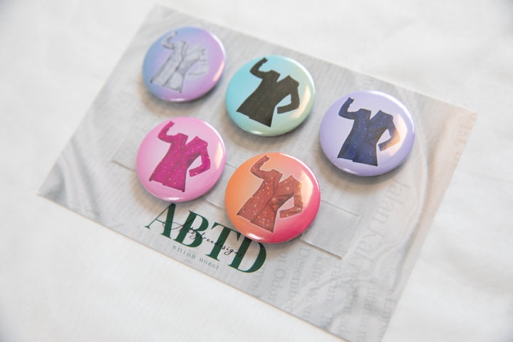 The Man Jackets Button Magnet Set