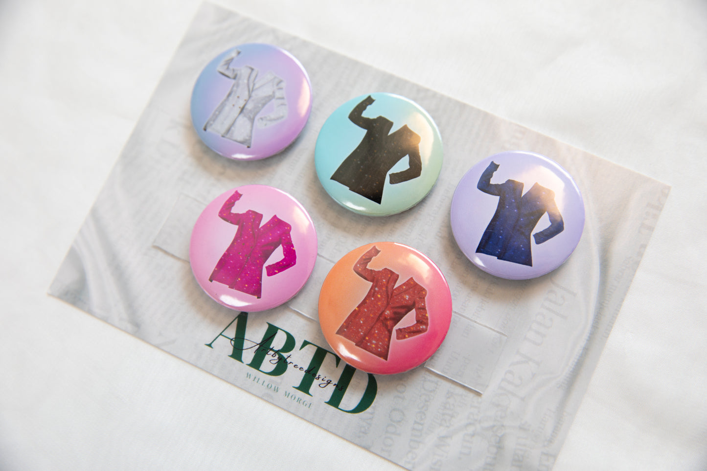 The Man Jackets Button Magnet Set