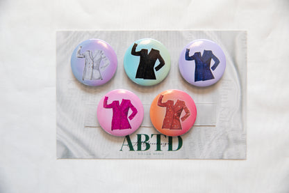 The Man Jackets Button Magnet Set