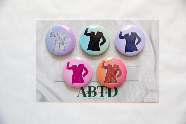 The Man Jackets Button Magnet Set