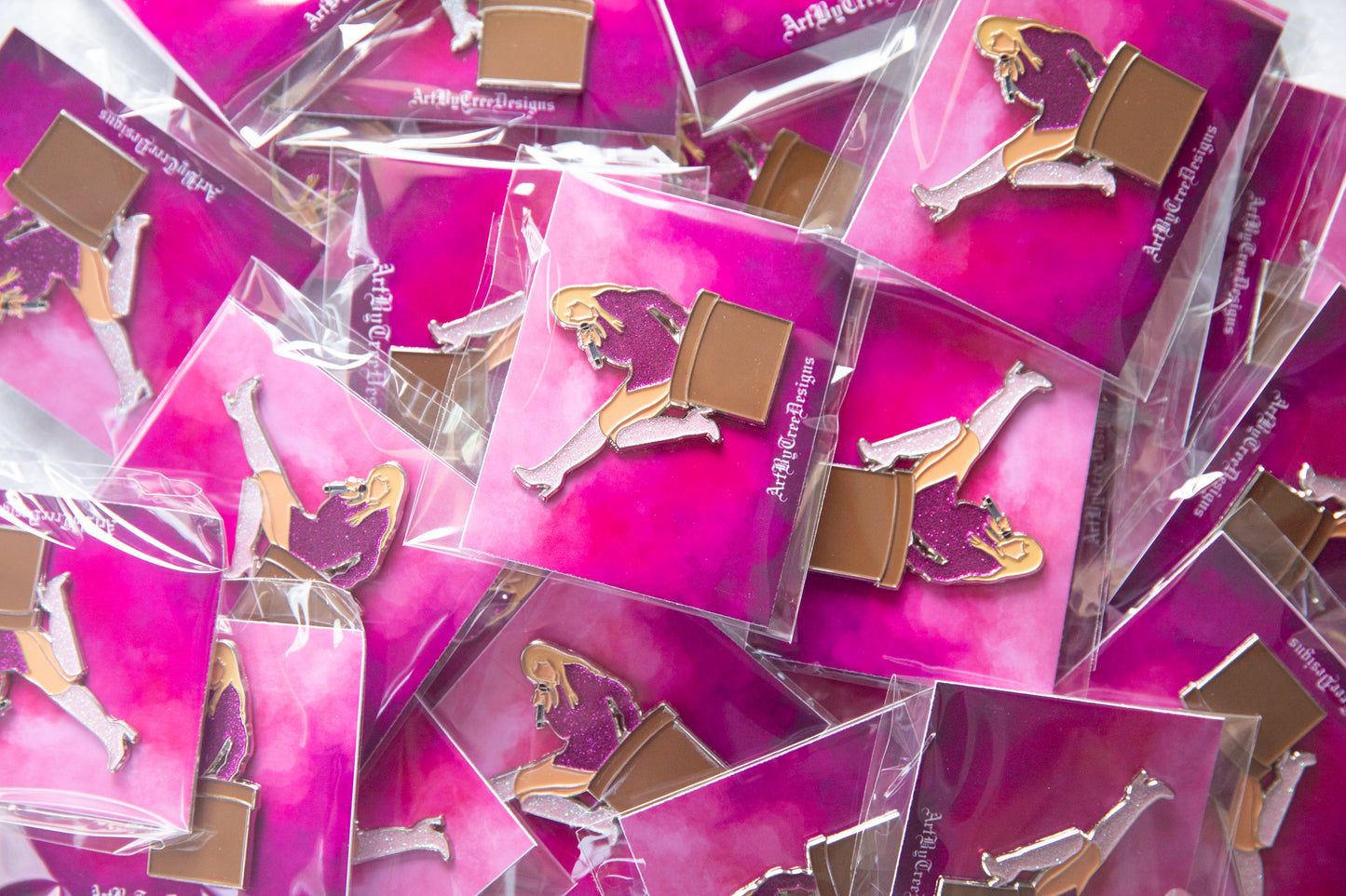 The Man Pink Enamel Pin