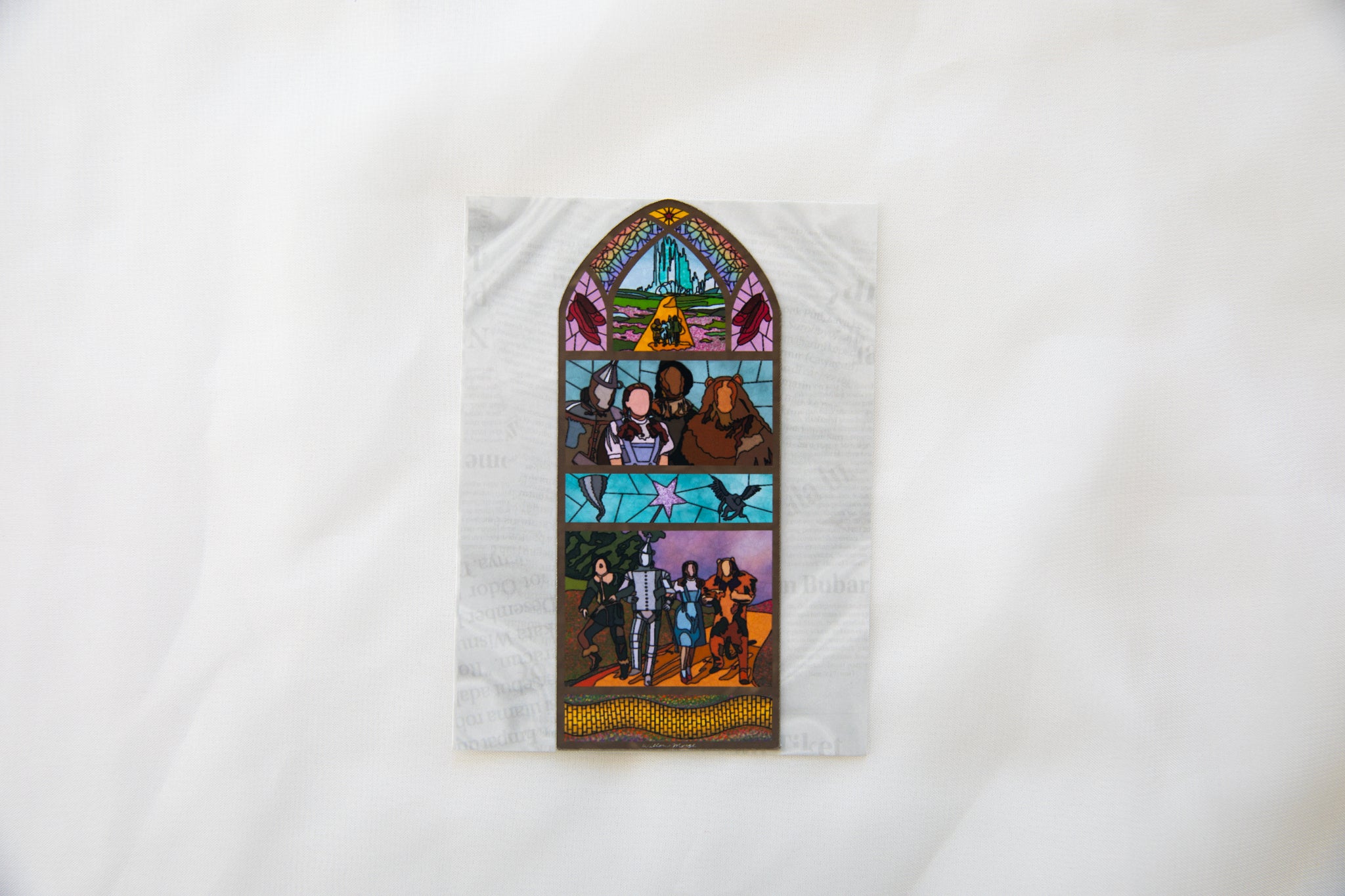 Wizard Of Oz Stained Glass Magnet