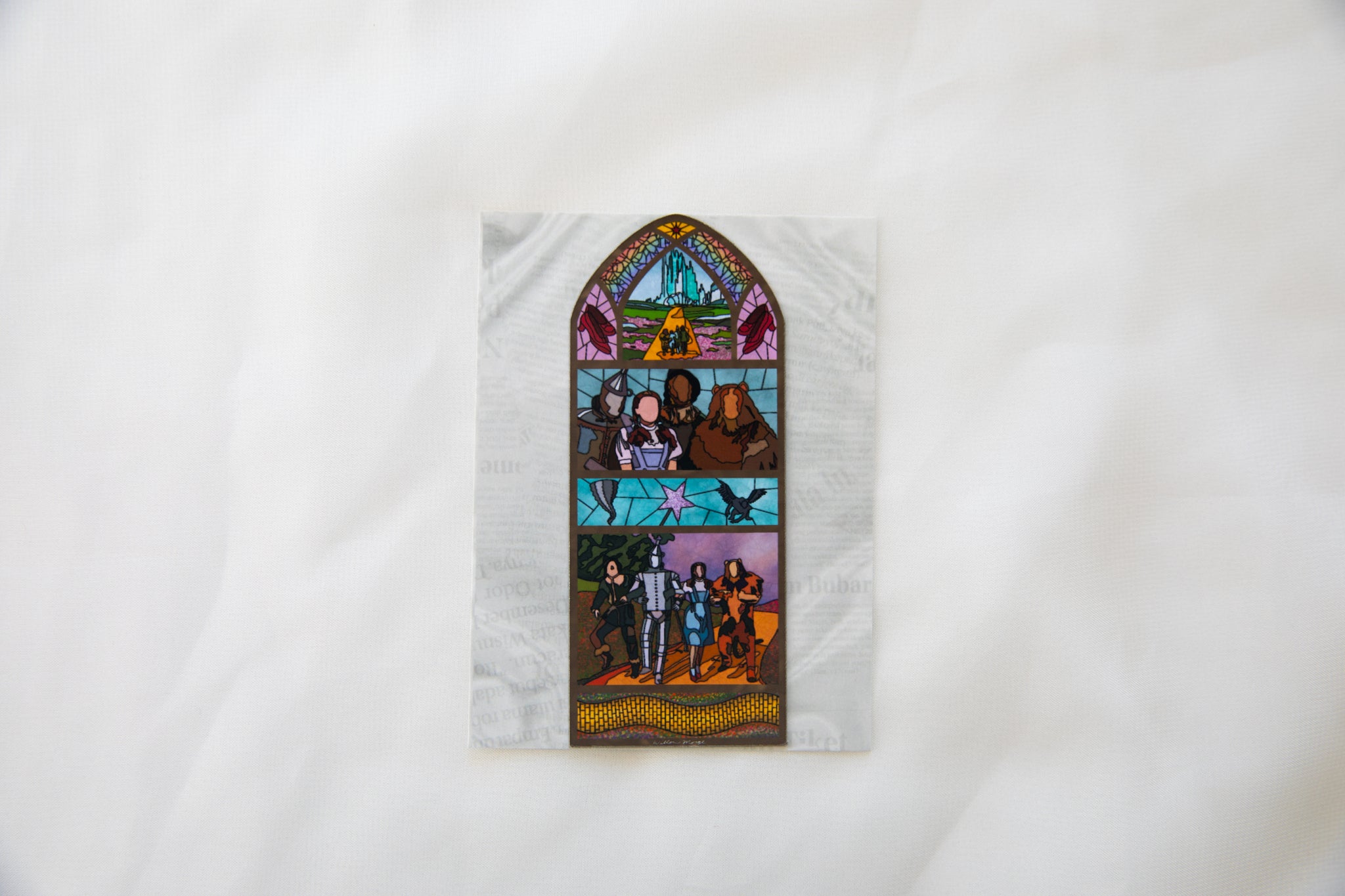 Wizard Of Oz Stained Glass Magnet