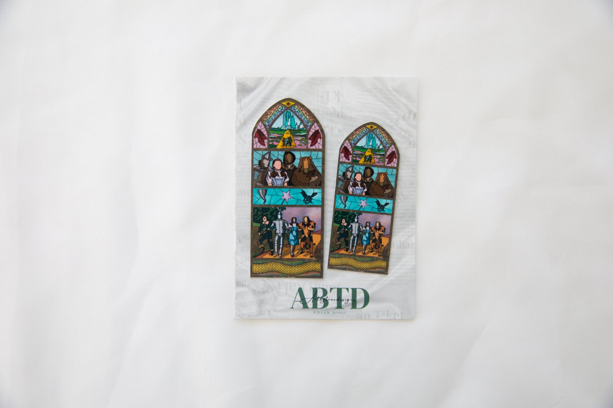 Wizard Of Oz Stained Glass Sticker