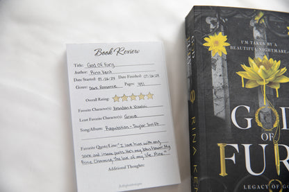 Classic Book Review Pad 4"x6"