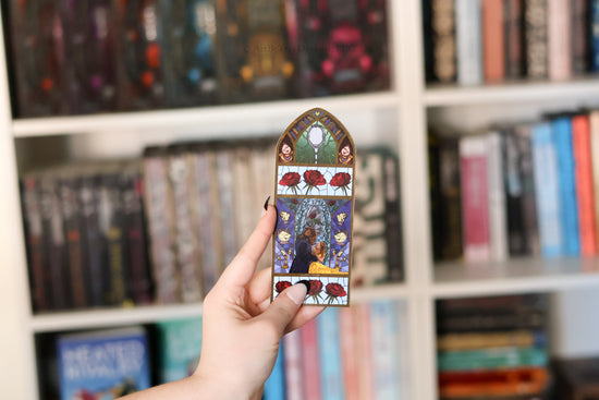 Beauty and The Beast Stained Glass Bookmark