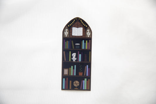 Bookshelf (without details) Stained Glass Sticker