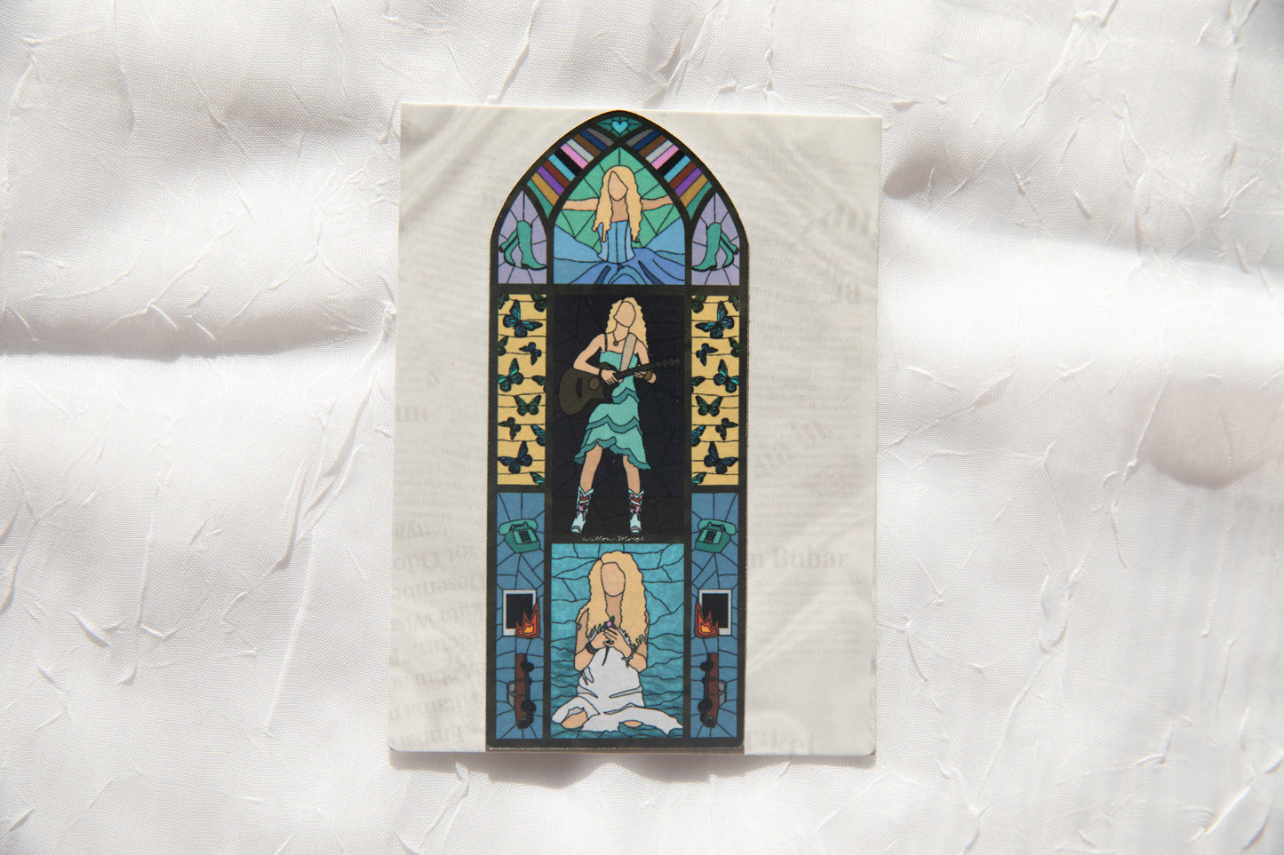 TS Debut Stained Glass Fridge Magnet