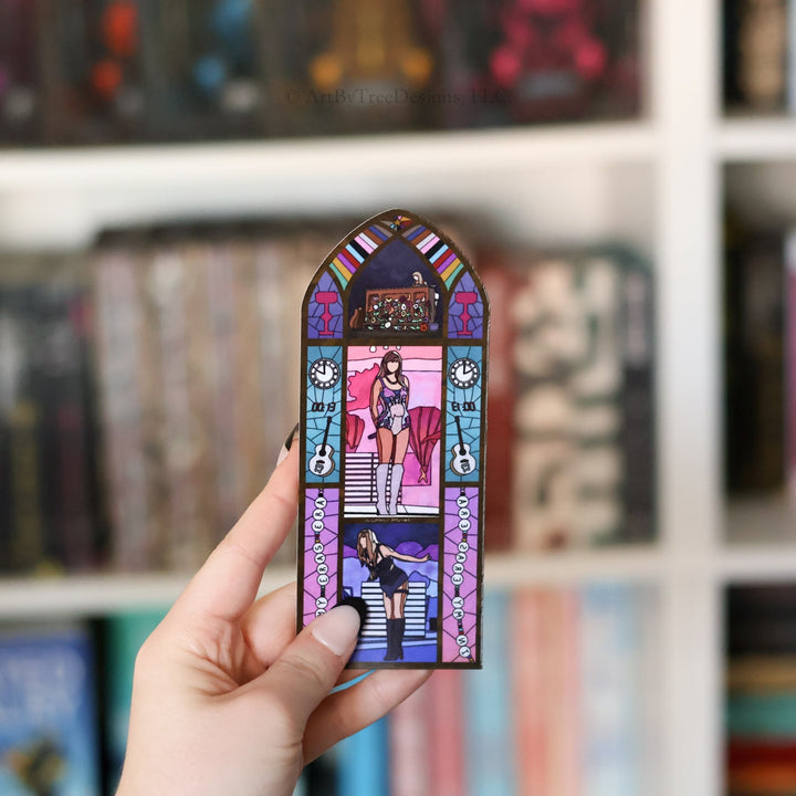 Eras Tour Stained Glass Bookmark