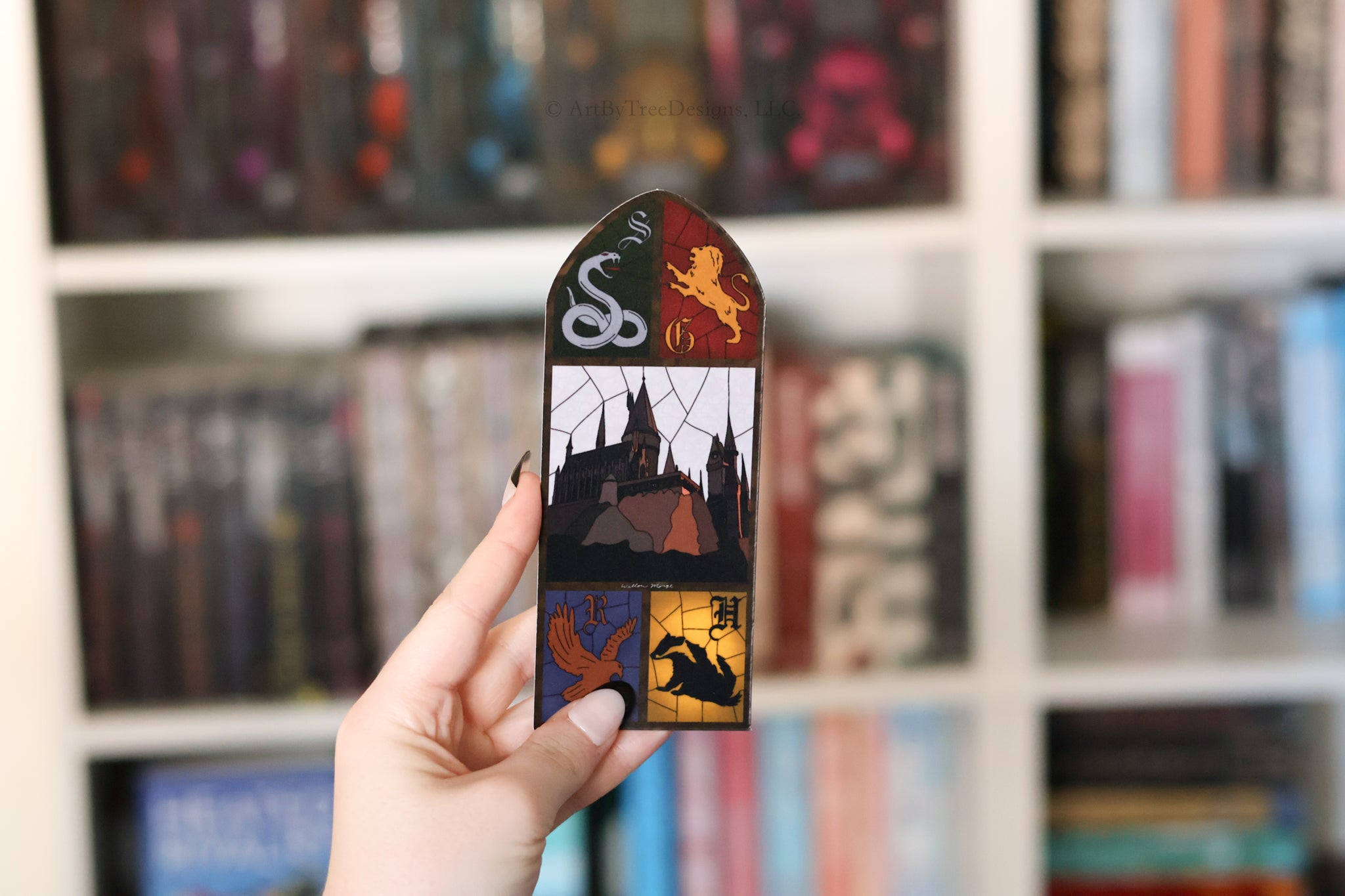 School Of Witchcraft and Wizardry Stained Glass Bookmark