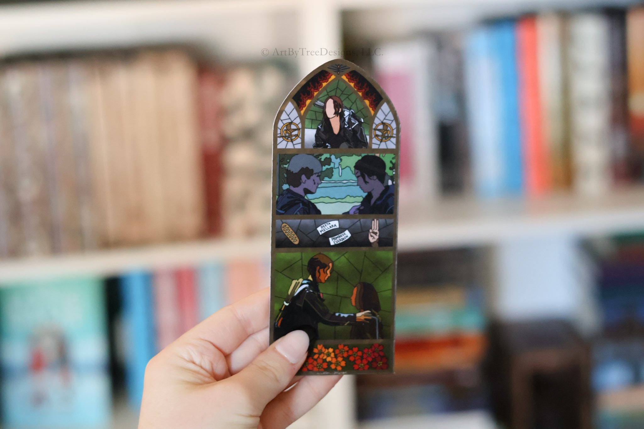 THG Stained Glass Bookmark