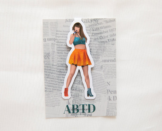 1989 Outfit Combination Magnetic Bookmark Blue & Yellow