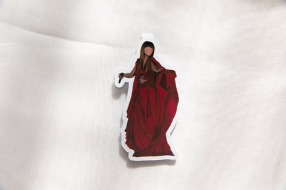 Folklore Magnetic Bookmark Fuchsia Dress