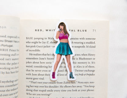 1989 Outfit Combination Magnetic Bookmark Pink & Blue