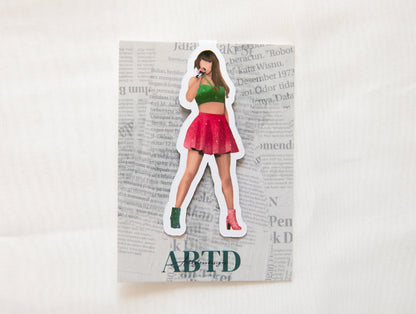 1989 Outfit Combination Magnetic Bookmark Green & Pink