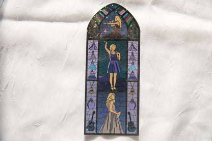 Speak Now Stained Glass Bookmark