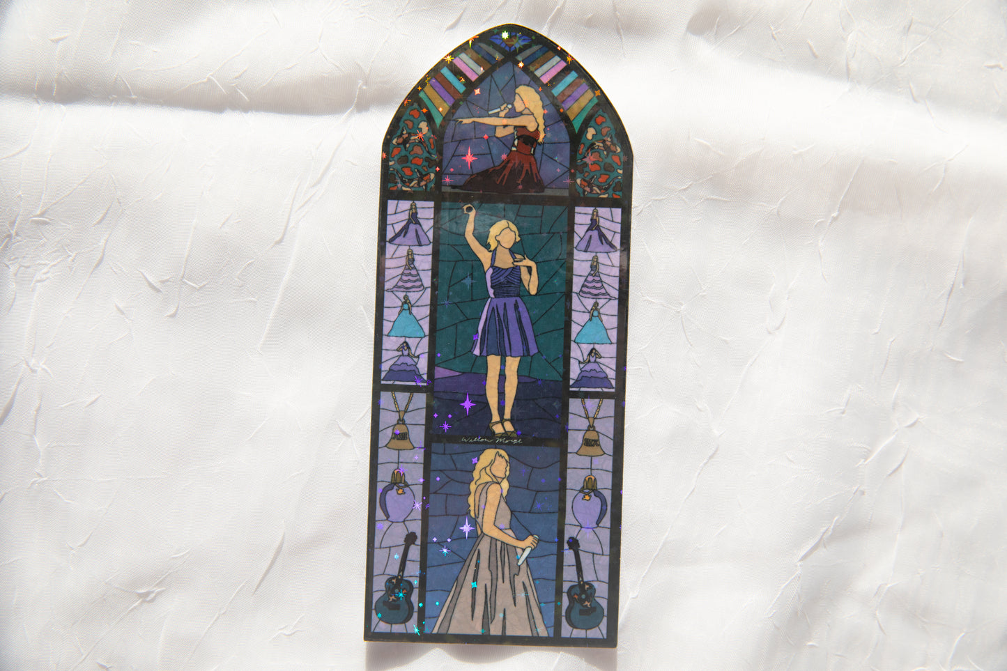 Speak Now Stained Glass Bookmark