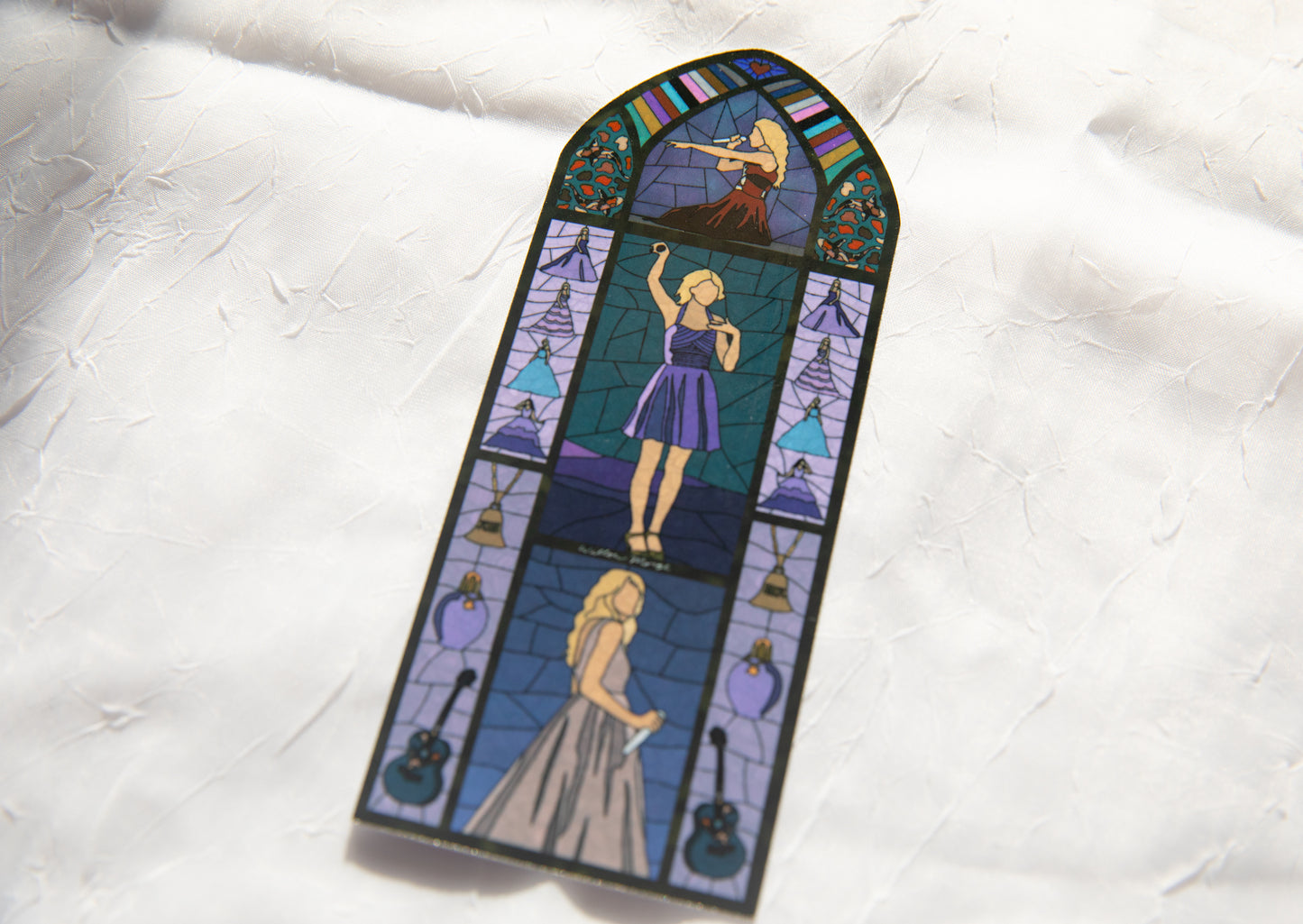 Speak Now Stained Glass Bookmark