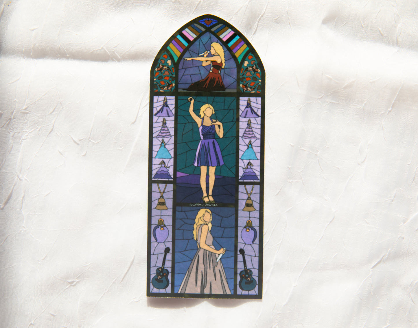 Speak Now Stained Glass Bookmark