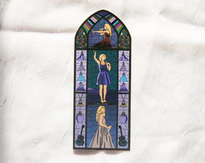 Speak Now Stained Glass Bookmark