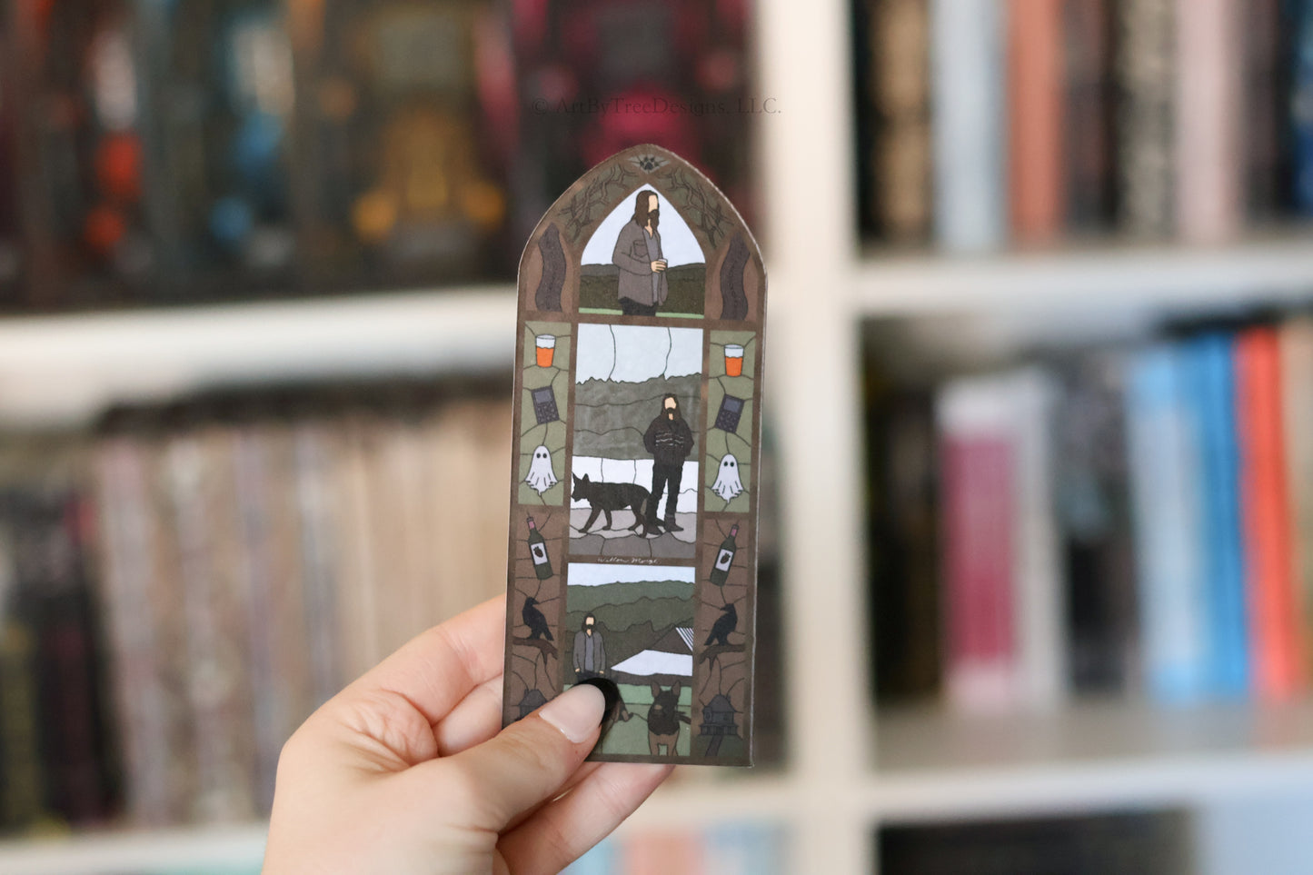 Stick Season Stained Glass Bookmark