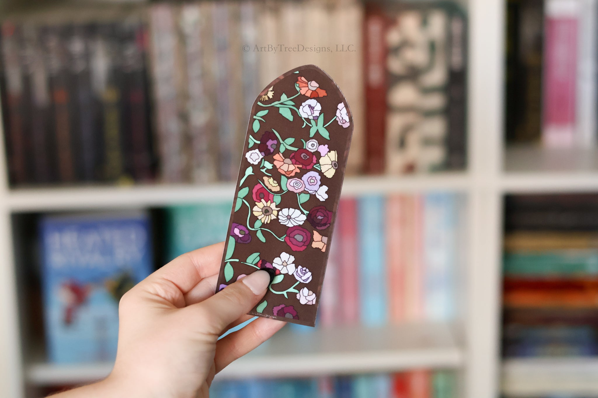 Surprise Song Piano Pattern Stained Glass Bookmark