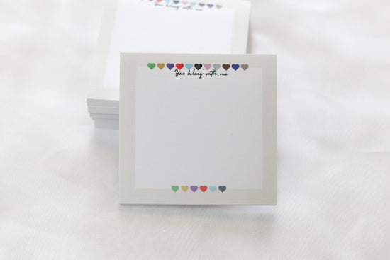 You Belong With Me Sticky Notes