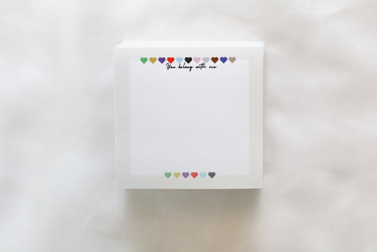 You Belong With Me Sticky Notes