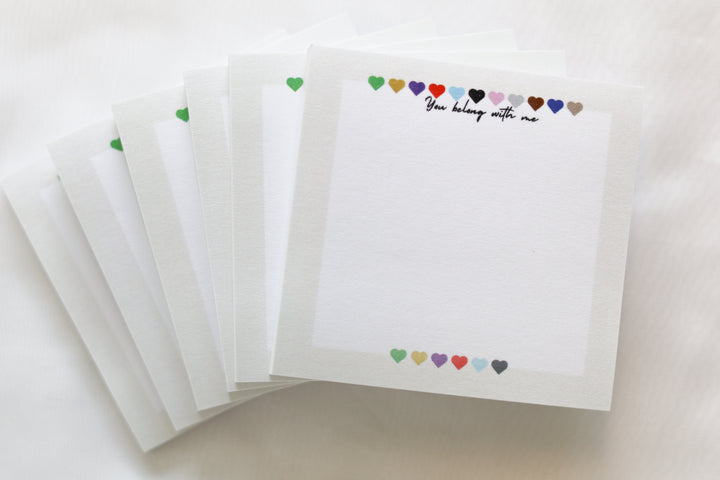 You Belong With Me Sticky Notes